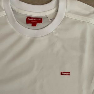 Brand new Supreme mesh short sleeve shirt large L hypebeast blue white